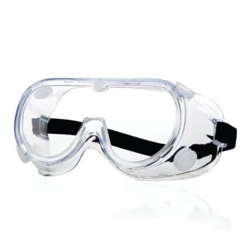 Safety Goggles for Chemical Protection with an Adjustable Strap and Minimum Lens Fogging